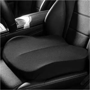 그드네카드 카시트 쿠션 키 작은 운전자를 위한 인체공학적 메모리 폼 오토시트 부스트 매트 미끄럼 방지