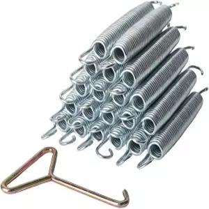 트램펄린 스프링 20개 7인치 헤비 듀티 스테인리스 교체 키트 부품 풀러 공구 포함