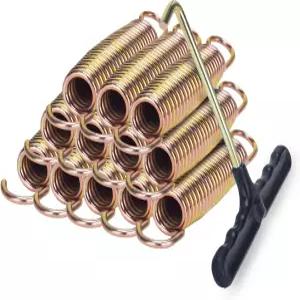 LOIUO 트램펄린 스프링 교체용 3.5인치 ~ 8.5인치 아연 도금 강철 고강도 고 인장 범용 액세서리 T-훅 공구