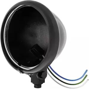 유나이티드 퍼시픽 32052 블랙 5-3/4인치 모터사이클 헤드라이트 하우징 전용 - 하단 마운트 원 유닛