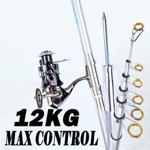 장거리 던지기용 탄소 스피닝 낚싯대, 울트라 하드 바다 폴 텔레스코픽 보트로드 M 파워 액션 25-150g