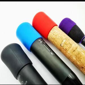 낚싯대 엔드 캡 손잡이 보호 케이스 실리콘 루어 로드 바닥 낚시 액세서리