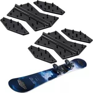 드라이다이어트 2팩 스노보드 스톰프 패드 블랙 매트 3D 미끄럼 방지 스파이크 그립 콜드 저항성 자가