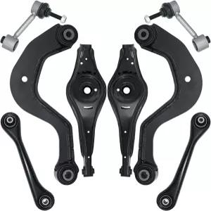 아우디 A3 TT 폭스바겐 CC Eos GTI 제타 파사트 R32 래빗 티구안을 위한 8PCS 리어 어퍼 트레일링 암 스윙