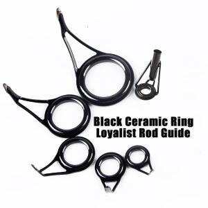 8Pcs 낚싯대 가이드 세라믹 반지 고성능 탄소강 타원형 상단 6-30mm 극 수리 키트 교체 세트 낚시 장비 액