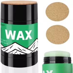 스키 및 스노보드 왁스에 라네피드 문지르기 코르크 어플리케이터 2개 포함 80G 범용 온도 휴대용