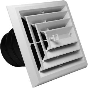 렉터실 트루에어 레트로핏 그릴/댐퍼 MV3 81913 플라스틱 천장 디퓨저 박스 간편한 설치 HVAC 8x8 3방향