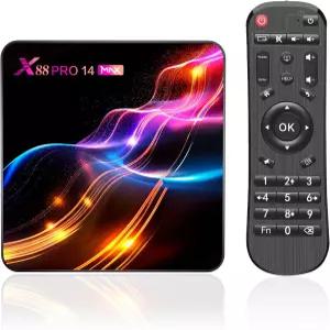 안드로이드 TV 박스 14.0 4GB RAM 64GB ROM RK3528 쿼드코어 64비트 코어텍스-A53 4K 8K 지원 2.4G/5.0GHz