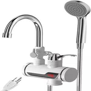 Eyes.sys 전기 샤워 온수기 순간 온수 수도꼭지 360° 회전식 고속 난방 탭 탱크리스 LED 디스플레이 및