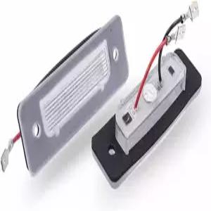 BMW E30 E12 E28 E24 E23 E1 E26 로드스터 카 테일 라이트 액세서리용 2pcs 캔버스 리드 번호판 조명