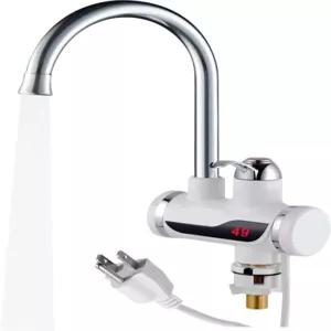 EHERDM 110V 즉석 탱크리스 전기 온수기 수도꼭지 360° 회전 온수 LED 디지털 디스플레이 주방 욕실 빅