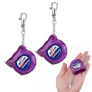 WorkPRO 키체인 줄자 6피트 접이식 읽기 쉬운 미니 인치/메트릭 스케일 포켓 사이즈 엔지니어용 소형 경량