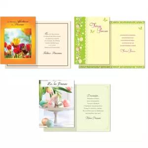 디자이너 인사말 펜사미엔토스 에스페시알레스 스페인 부활절 카드 모음 엔라스 파스쿠아스(봉투 포함 6장)