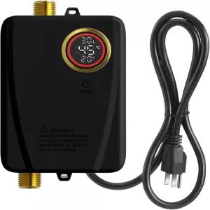 110V 3000W 탱크리스 온수기 - 싱크대 샤워기 RV 캠핑 및 실내용 즉석 주문형 온수 컴팩트 휴대용 전기점