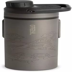 GRAYL 울트라프레스 티타늄 16.9온스 정수기 및 필터 보틀 하이킹 배낭여행 서바이벌 부시크래프트