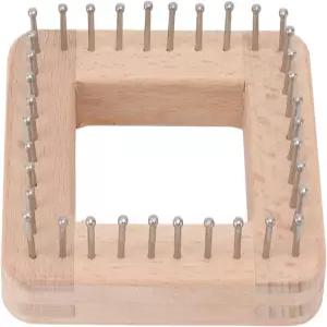 GRCFUMO 사각형 뜨개질 보드 수제 원목 블로킹 매트 스카프 모자 헤어밴드 제작용 후크가 있는 크로셰