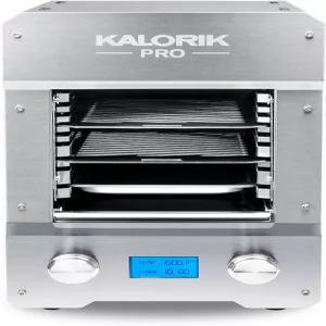 칼로릭 스테이크하우스 그릴 프로 전기 브로일러 플레이트 2개 포함 1500°F 스테인리스 스틸 스테이크