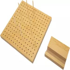 초보자를 위한 6핀 3mm 구멍 직경의 나무 블록으로 재사용 가능한 아라목스 코바늘 차단 보드 (L 1500ML)