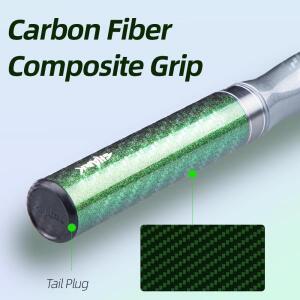피싱팬즈 쿠아이샤 카본 핸들 홀로그램 페인팅 UL 초경량 폴 솔리드 팁 8KG 드랙 파워 송어 낚싯대