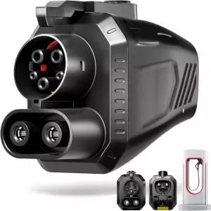 Wigoo 2026 업그레이드 NACS to CCS1 테슬라 슈퍼차저 어댑터 [UL 2251 인증 스마트 온도 제어 칩] 최대