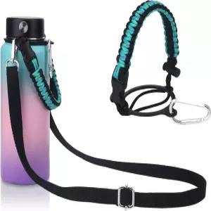 와이드 마우스 물병 12온스 18온스 24온스 32온스 40온스를 위한 조절 가능한 어깨 스트랩이 있는 Wongeto