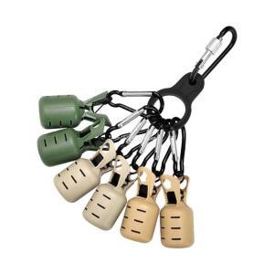 카라비너 낚시 태클이 포함된 6개 오징어 지그 후크 보호대 커버