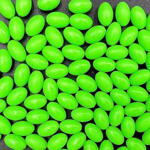 200개/묶음 야광 낚시 구슬 녹색 발광 고무 타원형 스페이스 비즈 플로트 바다 미끼 액세서리