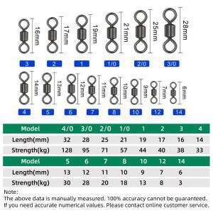 200pcs 낚시 회전 롤링 황동 합금 반지 Fishhooks 액세서리에 대 한 미끼 커넥터