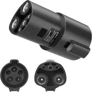 Morec J1772에서 Tesla 충전 어댑터 NACS EV Model 3/Y/X/S용 80A 250V 충전기 액세서리 실버 도금