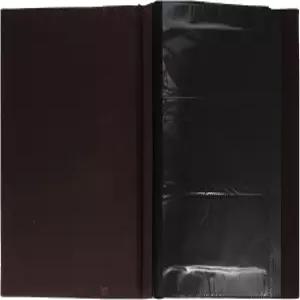 HOMSFOU 가죽 포토 앨범 A6 사이즈 6인치 엽서 슬리브 삽입 리필 페이지 라이트 브라운 색상의 학생 및