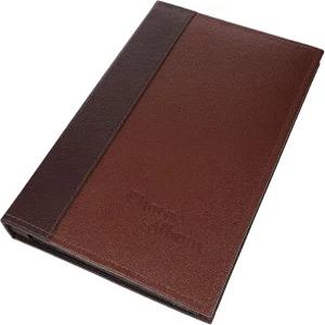 비문 가죽 사진 앨범 A6 사이즈 가족 사진을 위한 6인치 연갈색 스크랩북 여행 및 사용을 DIY 보관함