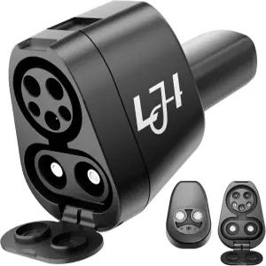 LJH 2-in-1 CCS1 및 J1772를 Tesla 어댑터에 연결 모델 Y/3/S/X/사이버트럭용 250KW 초고속 CCS1을 충전기