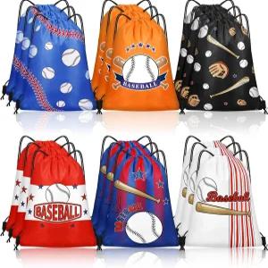 그르네릭 18개 작은 농구공 야구 드로스트링 가방 벌크 캔디 파티 구디에게 인기 있는 스포츠 팀용 선물