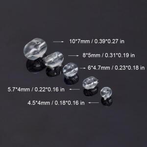 100 개 낚시 크로스 구슬 투명 플라스틱 주하이 물 기계 미끼 액세서리