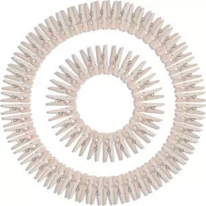 사진용 미니 나무 옷핀 사진 예술 칵테일 파티용 150개입