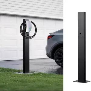 테슬라 및 J1772 충전기용 aesthlf 실외 전기차 충전기 받침대 헤비 듀티 부식 방지 안정적 컴팩트 설치