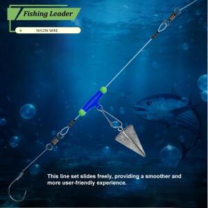 나일론 리더 와이어, 스위벨, 플로트 스톱이 포함된 프리리그 카롤라이나 낚시 장비 - 바닷물 및 민물 용품