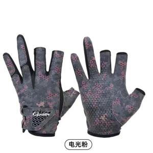 반손가락 가마카츠 낚시 장갑 남녀공용, 실리콘 손바닥, 다섯 미끄럼 방지 사계절 장착