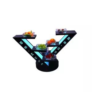 LED 과일접시 조명 서빙 스낵 다과 플레이팅 접시 과일그릇 클럽