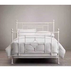 미니멀 빈티지 클래식 침대프레임 1 유럽 1200x1900mm 엔틱 철제 블랙