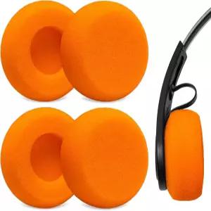 보락스 4팩 폼 이어 쿠션 교체용 패드 JLAB 리윈드 무선 레트로 헤드폰 2개 편안한 고밀도 스펀지