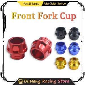 2개입 바이크 오토바이 액슬 커버 캡 프론트 포크 컵 슬라이더 모페드 스쿠터용 범용 내구성 교체 부품