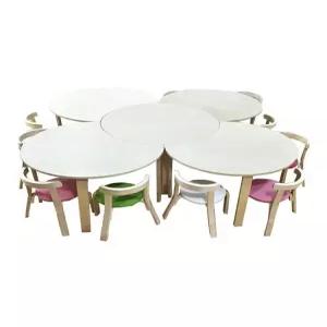 유치원 테이블 라운드 5세 책상 원목 초등학생 교구용 가구