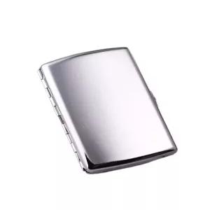 일본 담배갑 선물 담배케이스 남성 보관함 메탈 실버 담배파우치 고급