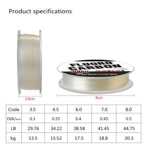 풀탱크 플루오로카본 낚싯줄 300m 0.30mm-0.50mm 100% 모노필라멘트 일본산 탄소섬유 야외용품