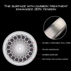 Sougayilang 80YDS Fluoro자동차용bon 낚싯줄 인장 강도 내마모성 및 다양한 수체에 대한 고성능 절단 능력