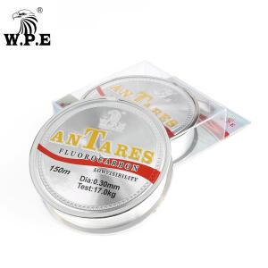 W.P.E 브랜드 ANTEROS 150m 플루오로카본 코팅 낚싯줄 0.20mm-0.60mm 10kg-41kg 잉어 낚시용 탄소 섬유