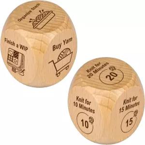 퀼터용 결정 주사위 2개 재봉 용품 자수 퀼트 및 도구 퀼터 DIY 공예가 애호가를 위한 멋진 선물 (Sew)