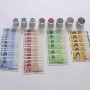 티홈 돈 모형 세트 시장놀이돈 화폐공부 모형지폐