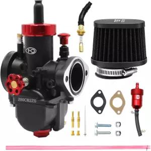 에어 필터가 장착된 PE17 카뷰레터 스타터 밸브 세트 핏 플랜지 모터사이클 엔진 교체용 더트 피트 바이크